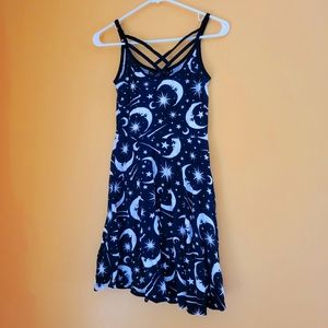 Killstar Sun and Moon Print Sundress